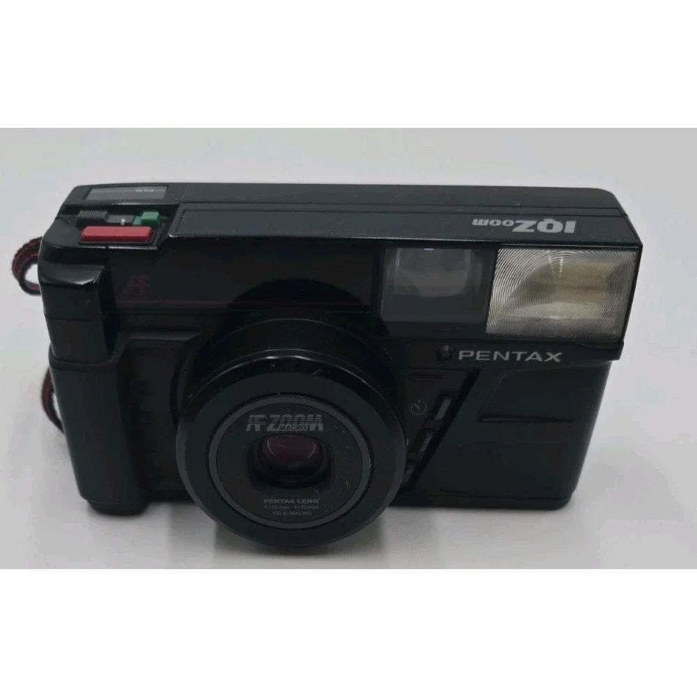 Pentax IQZoom AF Zoom Macro 35mm Film Camera 35-70mm Lens Tested Working